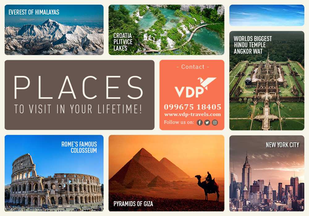 Places to visit in your lifetime!